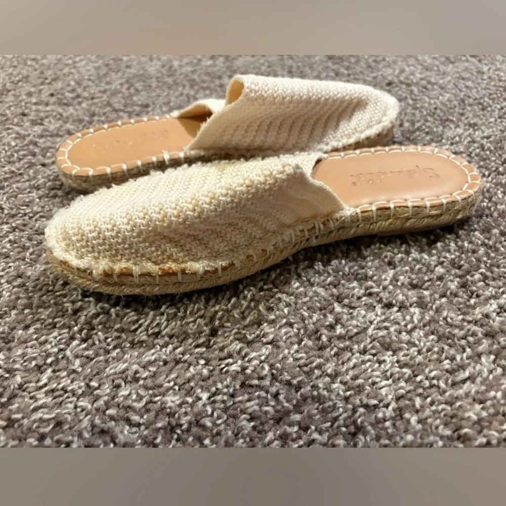 Splendid Ivory Espadrille Slip-On Sandals | Neutral Summer Shoe Size 7 - Picture 2 of 3